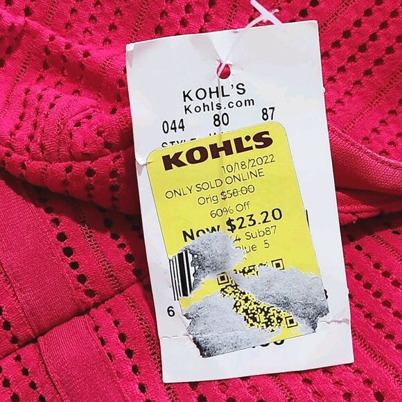 Jennifer Lopez Sleeveless Fit & Flare Textured Fuchsia Dress Size 12 Lined   B5 - Picture 11 of 13